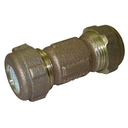 Jones Stephens 3/4in. CTS, 1/2in. IPS Bronze Compression Coupling C14206